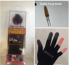 Load image into Gallery viewer, Insta Loc Glove with 0.5 Double Prong Needle.