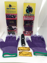 Load image into Gallery viewer, Two Purple Sew-In-Glove,Two Needles and Threads
