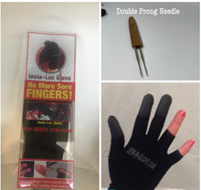 Load image into Gallery viewer, Insta Loc Glove with 0.5 Double Prong Needle.
